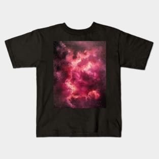 Red Galaxy Kids T-Shirt